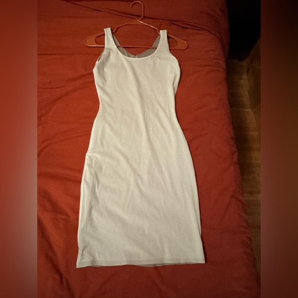 Assets by Spanx Reversible Grey/White Tank Shapewear Dress - Picture 1 of 4